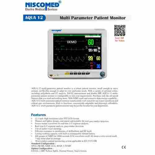 Multipara Patient Monitor 5 Para Monitor