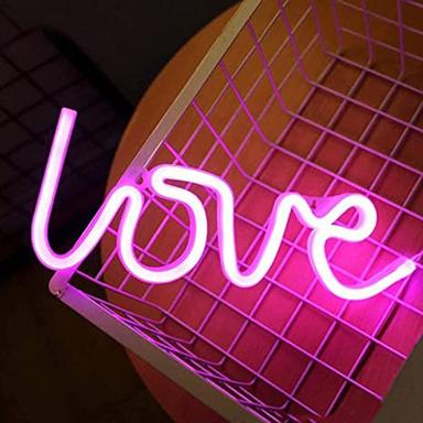 Plastic Hna Gifting Neon Love Signs Light Led Love Art Decorative Marquee Sign Wall Decor