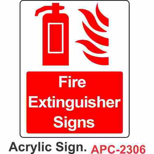 Acrylic Extinguishetr Board