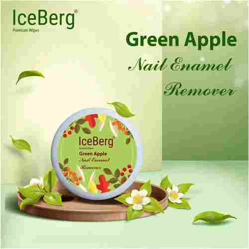 Iceberg Nail Polish remover pads with Green apple Extract