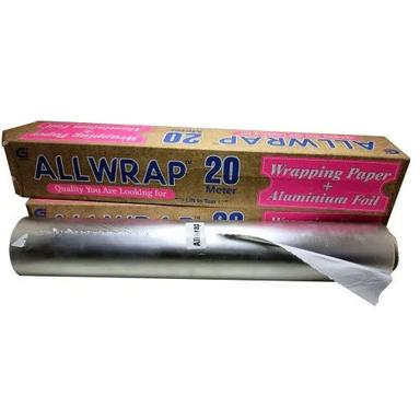 20 Meter Silver Food Wrapping Paper Width: 295 Millimeter (Mm)