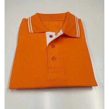 Washable Orange Coller Tshirt