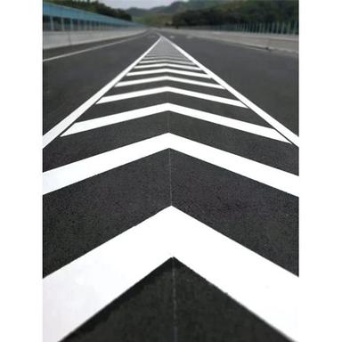 White Road Marking Paint Application: Industrial