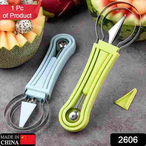 4 IN 1 STAINLESS STEEL MELON BALLER SEED REMOVER (2606)
