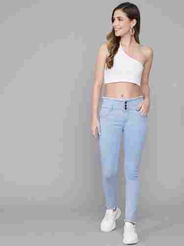 M Moddy 204ICE Women Slim Fit Stretchable Light Blue Jean