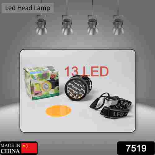 HEAD LAMP 13 LED LONG RANGE RECHARGEABLE HEADLAMP (7519)