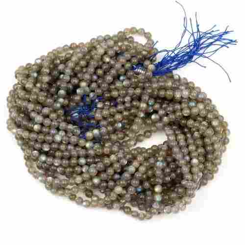 27 Strings Natural Labradorite Round Cabochon Beads
