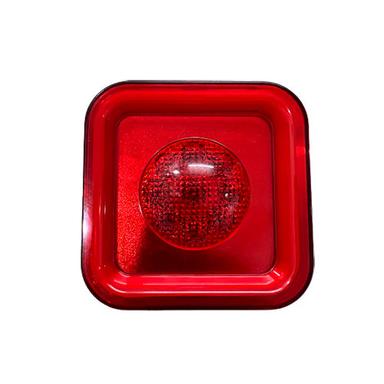 Red Led Square Tail Lamp (Red) With Drl