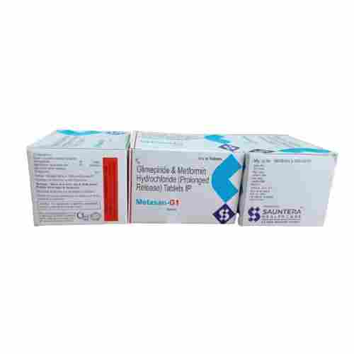 Pharmaceutical Glimepiride And Metformin Hydrochloride Prolonged Release Tablets IP