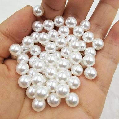 White Pearl Plastic Beads Without Hole Pearls Size: 1 Kg