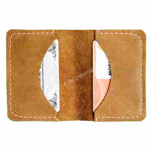 A707 Raw Leather Card Case
