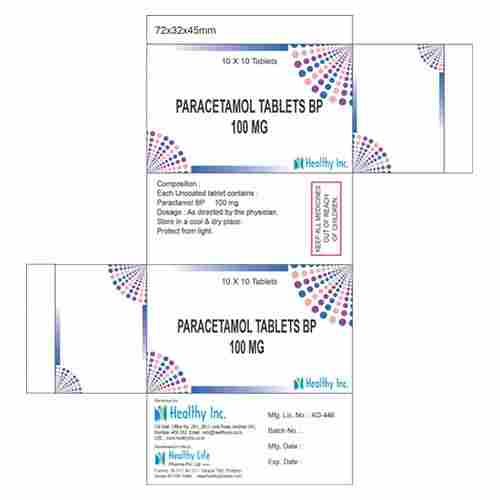 100mg Paracetamol Tablets BP