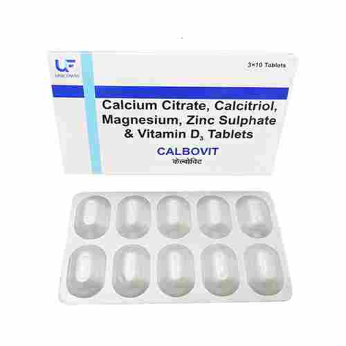 Calcium  Calcitriol Magnesium Zinc Sulphate And Vitamin D3 Tablets