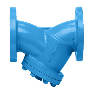 Blue Di076 Ductile Iron Y-Type Strainer Pn-20 (Flanged)