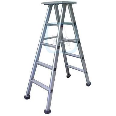 High Quality Aluminium Folding Ladder - Silver Aluminium