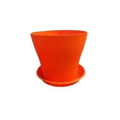 Red Plastic Garden Flower Pot Height: Diferent Available Inch (In)