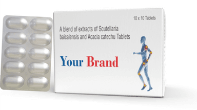 A Bleand Of Extracts Of Scutellaria Baicalensis And Acacia Catechu Tablet
