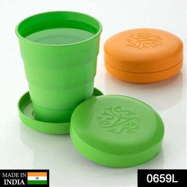UNBREAKABLE MAGIC CUP  FOLDING  POCKET GLASS FOR TRAVELLING (0659)