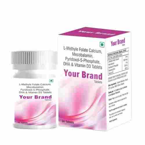 L-Methyle Folate Calcium With DHA And Vitamin D3 Tablet
