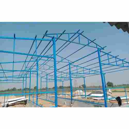 Blue Mild Steel Prefabricated Structural Shed