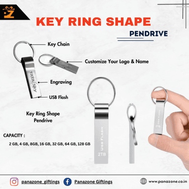 Key Ring Shape Pendrive