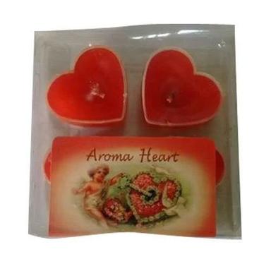 Red Aroma Heart Floating Candle