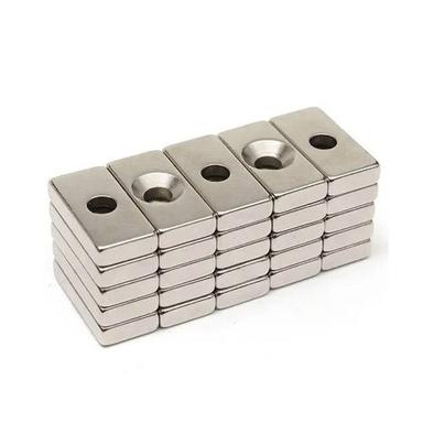 Tm-Ns Countersunk Block Magnet Application: Industriual