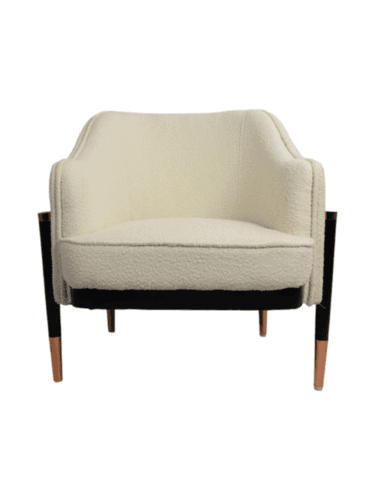 Adhunika Wooden Lounge Chair(711.2*584.2*787.4mm)-Towel Fabric