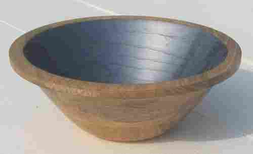 Wooden Fruit Bowl With Enamel