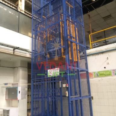 Stainless Steel Double Mast Wiremash Encloser Goods Lift