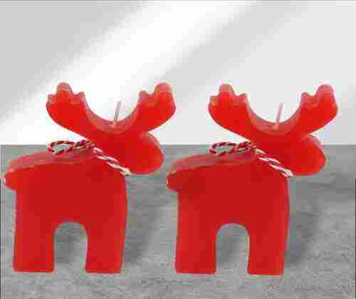 Reindeer soy wax Christmas candle