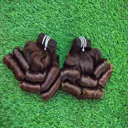 Roll Curly Human Hair Weft Extension