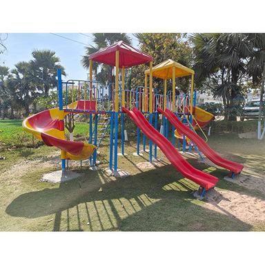 Outdoor Playground Four Slide Multiplay System
