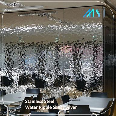 As Per Requirement Silver Water Ripple Designer Sheet