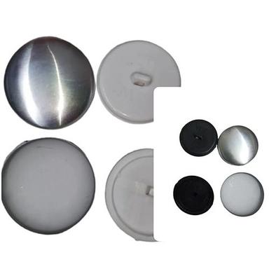 White Plastic Mold Buttons Size: 60 Line