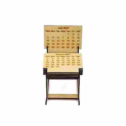 Wooden Table Top Calendar