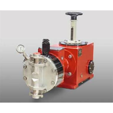 Red Diaphram Dosing Pump Hydraulically Actuated