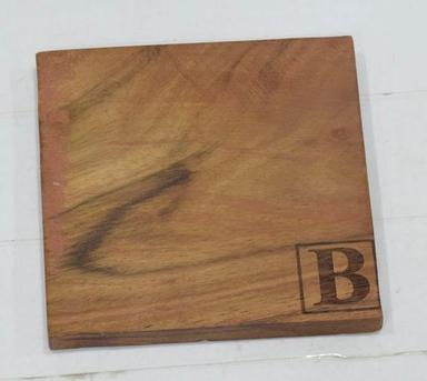 Wooden 'B' Coaster With Original Finish