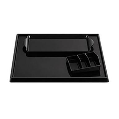 Black Eston Pvc Plastic Tray Set For Kettle
