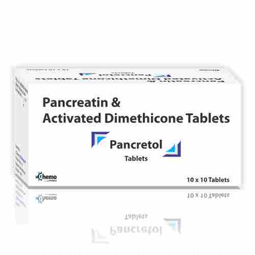 Pancreatin 170mg + Activated Dimethicone 80 mg Tablet