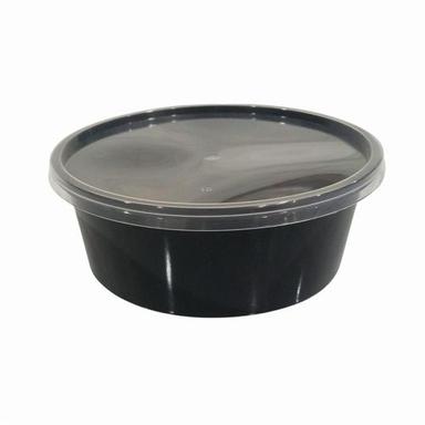 120ML Plastic Round Box ( White / Black )