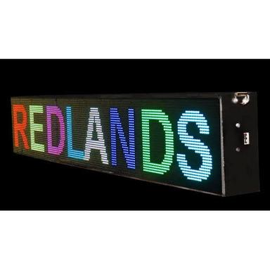 Redlands Led Moving Message Displays Application: Advertisement