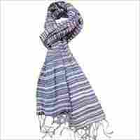 Silk & Cotton Crinkle Hand Woven Scarf