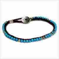 Blue Beaded Bracelet