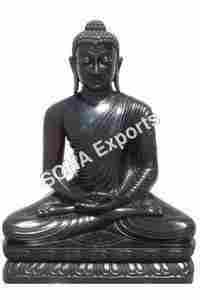 Black Marble Buddha Statues