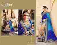 Shop Heavy Work lehariya style Saree Online