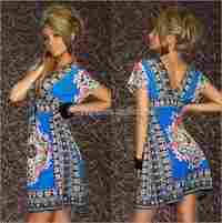 Batik Print Short Dress