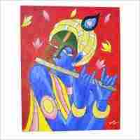 Acrylic Krishna Painting