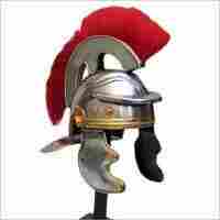 Red Plume Roman Corinthian Helmet