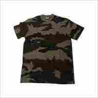 Army Print Half T-Shirt